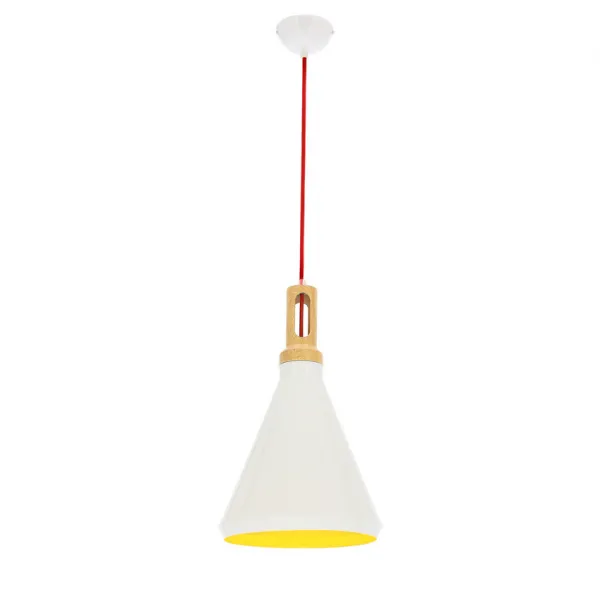 Stropná lampa Robinson e27 biela/žltá