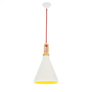 Stropná lampa Robinson e27 biela/žltá