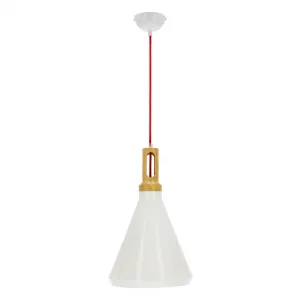 Stropná lampa Robinson e27 biela/žltá