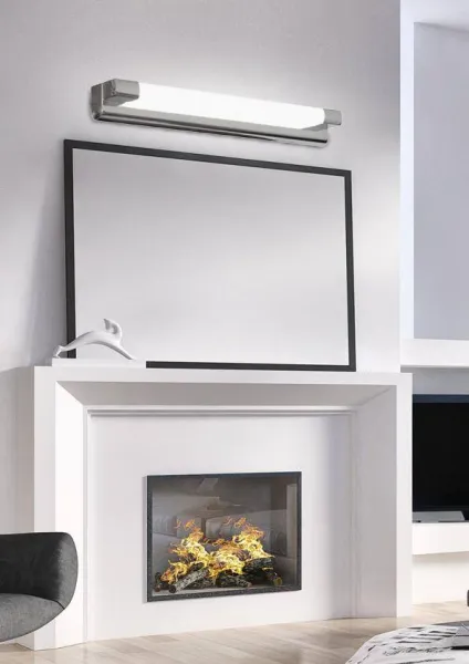 Nástenná lampa do kúpeľne nad zrkadlo, chróm, LED pásik 5W Mia