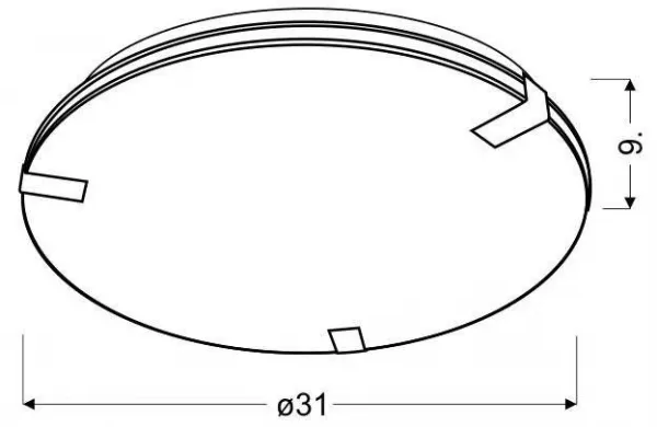 Stropná lampa Noble E27