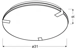 Stropná lampa Noble E27