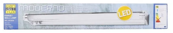 Nástenná lampa do kúpeľne chróm 58cm LED 9W studená Moderno