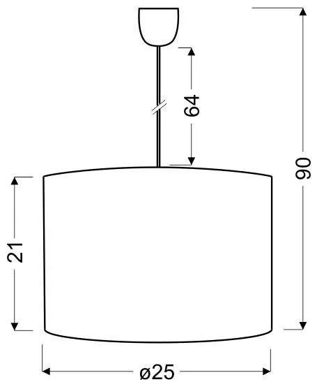 Stropná lampa GARDEN 1xE27