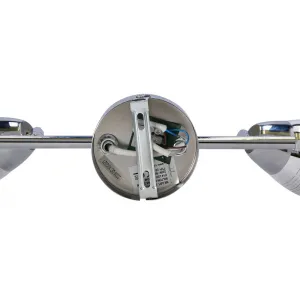 Nástenná LED páska 2X10W E14 chróm MILTON