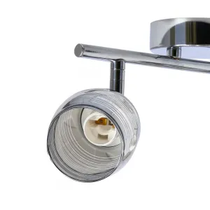 Nástenná LED páska 2X10W E14 chróm MILTON