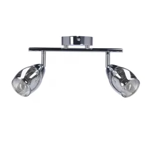 Nástenná LED páska 2X10W E14 chróm MILTON