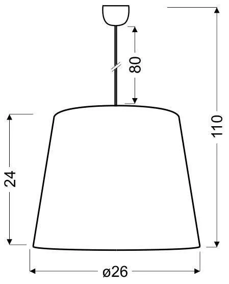 Stropná lampa Tiger E27 zlatá