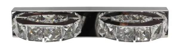 LED nástenná lampa 2x3W kryštály SHIPI