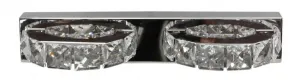 LED nástenná lampa 2x3W kryštály SHIPI
