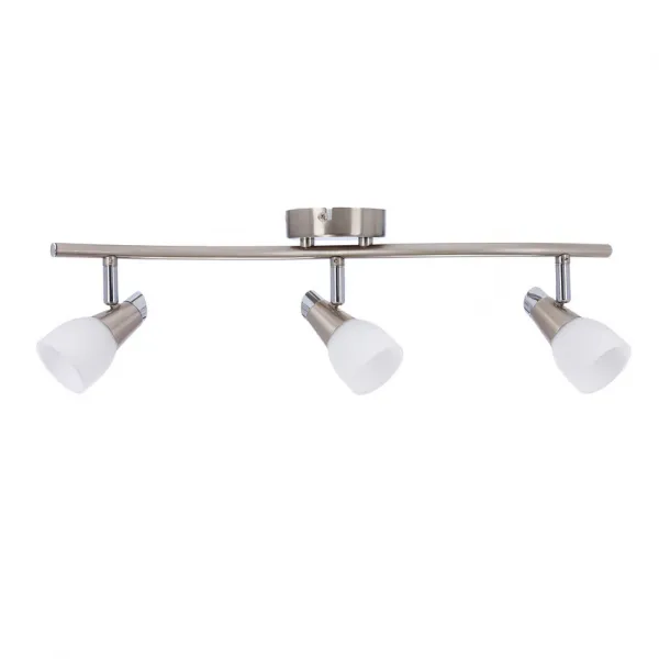 Nástenná lampa 3X40W G9 nikel chróm biela SELIA