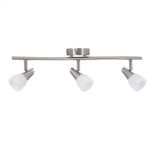 Nástenná lampa 3X40W G9 nikel chróm biela SELIA