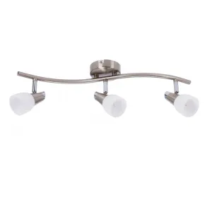 Nástenná lampa 3X40W G9 nikel chróm biela SELIA