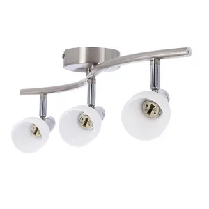 Nástenná lampa 3X40W G9 nikel chróm biela SELIA