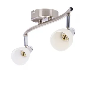 Nástenná svietiaca páska 2X40W G9 matná/chróm biela SELIA
