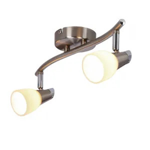 Nástenná svietiaca páska 2X40W G9 matná/chróm biela SELIA