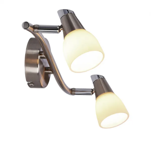 Nástenná svietiaca páska 2X40W G9 matná/chróm biela SELIA