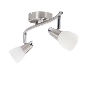 Nástenná svietiaca páska 2X40W G9 matná/chróm biela SELIA