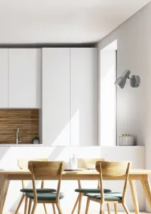 Nástenná lampa Picardo E14 sivo-strieborná