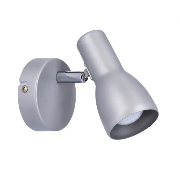 Nástenná lampa Picardo E14 sivo-strieborná