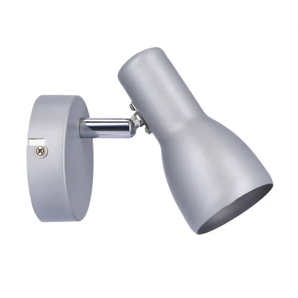 Nástenná lampa Picardo E14 sivo-strieborná