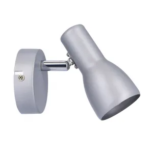 Nástenná lampa Picardo E14 sivo-strieborná