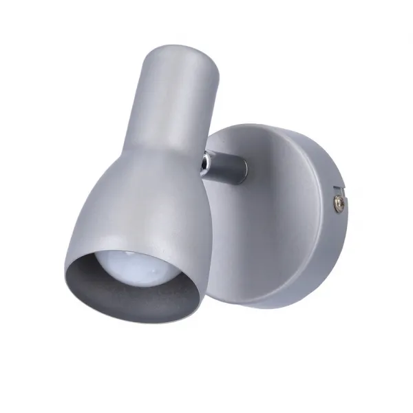 Nástenná lampa Picardo E14 sivo-strieborná