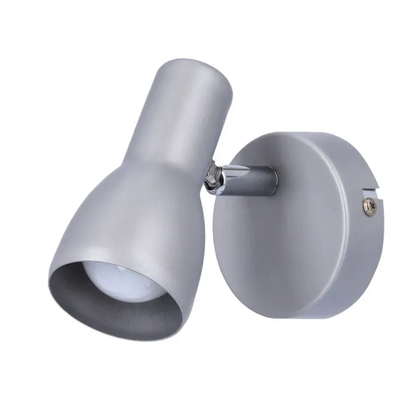 Nástenná lampa Picardo E14 sivo-strieborná