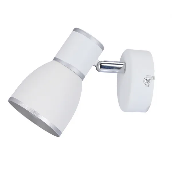Nástenná lampa 1xE14 biela+chróm FIDO