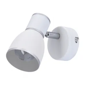 Nástenná lampa 1xE14 biela+chróm FIDO