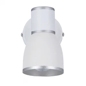 Nástenná lampa 1xE14 biela+chróm FIDO