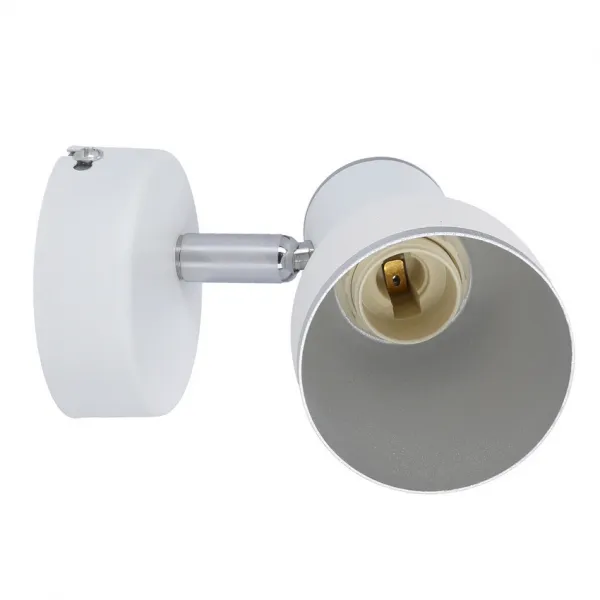 Nástenná lampa 1xE14 biela+chróm FIDO