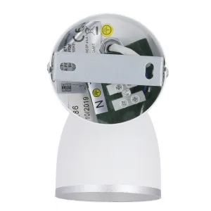 Nástenná lampa 1xE14 biela+chróm FIDO