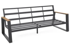 Záhradná sedacia súprava 4 ks hliník