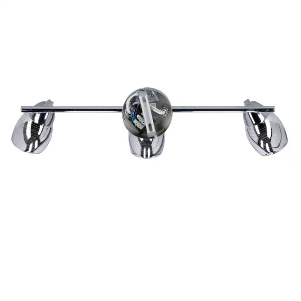 Nástenná LED páska 3X10W E14 chróm MILTON