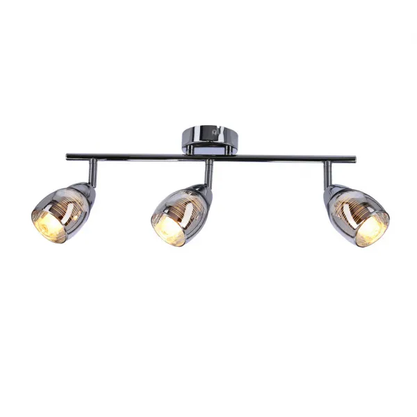 Nástenná LED páska 3X10W E14 chróm MILTON