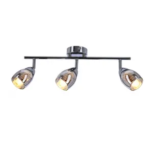 Nástenná LED páska 3X10W E14 chróm MILTON
