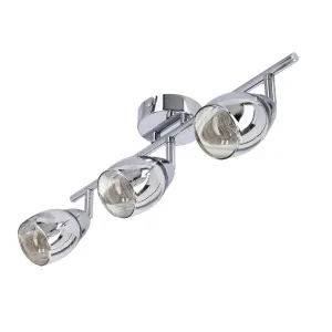 Nástenná LED páska 3X10W E14 chróm MILTON