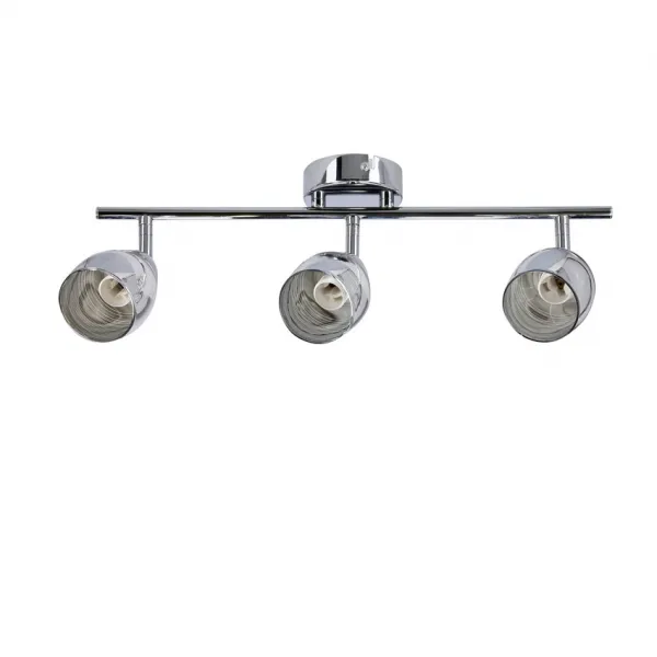 Nástenná LED páska 3X10W E14 chróm MILTON
