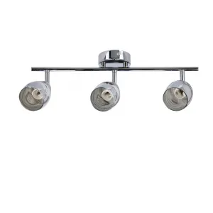 Nástenná LED páska 3X10W E14 chróm MILTON
