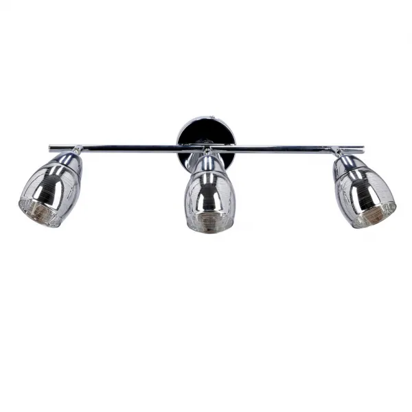 Nástenná LED páska 3X10W E14 chróm MILTON
