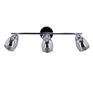 Nástenná LED páska 3X10W E14 chróm MILTON