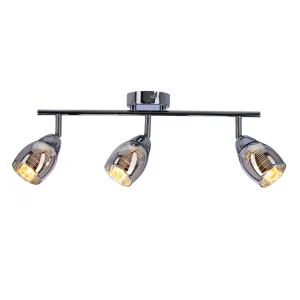 Nástenná LED páska 3X10W E14 chróm MILTON