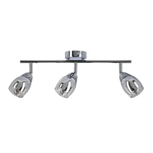 Nástenná LED páska 3X10W E14 chróm MILTON