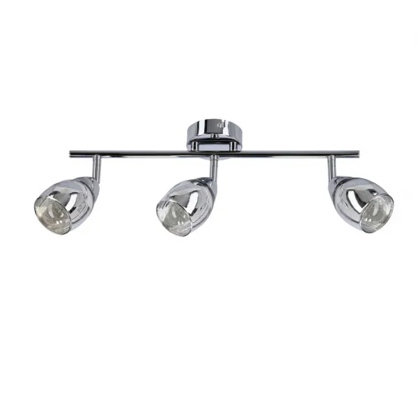Nástenná LED páska 3X10W E14 chróm MILTON