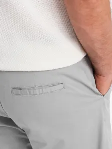 Pánske štýlové kraťasy chinos- šedé