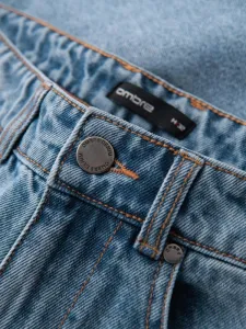 Trendy rifľové kraťasy s odreninami- modré- muži