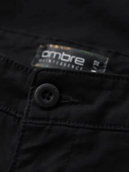 Pánske štýlové kraťasy chinos- čierne