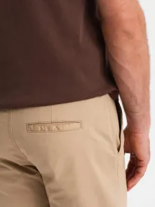 Pánske štýlové kraťasy chinos- béžové