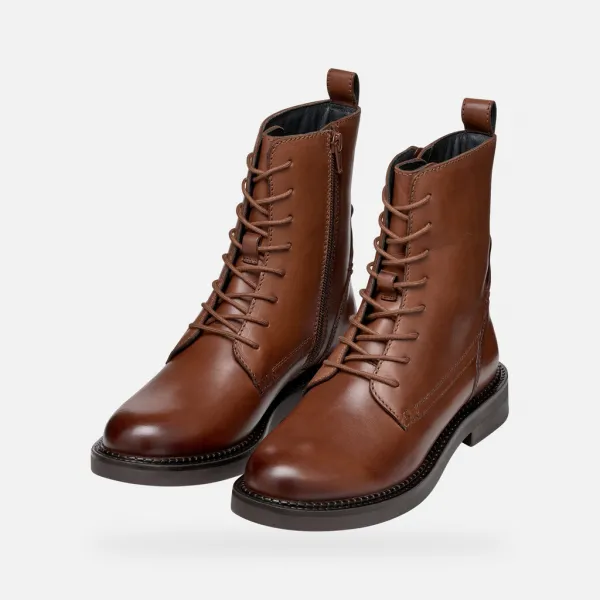 Light Brown Women's Ankle Boots Geox Serilda - Women's